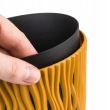 Ghiveci decorativ de flori, rotund 15.8x13.8 cm, galben, Sandy
