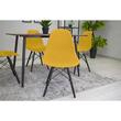Scaun stil scandinav, Artool, Osaka, PP, lemn, mustar si negru, 46x54x81 cm