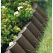 Palisada/bordura pentru gradina, maro, set 8 buc, 27x24 cm, 2.16 m