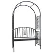Arcada metalica gradina cu banca 122x58x203 cm