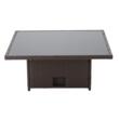 Set mobilier gradina/terasa, poliratan, maro si crem, 1 masa, 2 tabureti, 1 canapea colt, Chomik, Cassy