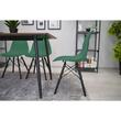Set 4 scaune stil scandinav, Artool, Osaka, PP, lemn, verde si negru, 46x54x81 cm