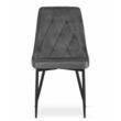 Scaun stil scandinav, Artool, Imola, catifea, metal, gri, 48.5x61x93.5 cm