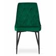 Scaun stil scandinav, Artool, Imola, catifea, metal, verde, 48.5x61x93.5 cm