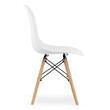 Set 4 scaune stil scandinav, Artool, Osaka, PP, lemn, alb, 46x54x81 cm
