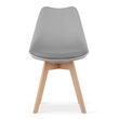 Set 4 scaune stil scandinav, Artool, Mark, PP, lemn, gri, 49x42x82 cm