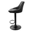 Scaun de bucatarie/bar, Artool, Kast, rotativ, piele ecologica, negru, 45.5x48.5x85 cm