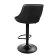 Scaun de bucatarie/bar, Artool, Kast, rotativ, piele ecologica, negru, 45.5x48.5x85 cm