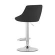 Scaun de bucatarie/bar, Artool, Kast, rotativ, catifea, negru si argintiu, 45.5x49x105 cm
