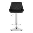 Scaun de bucatarie/bar, Artool, Kast, rotativ, catifea, negru si argintiu, 45.5x49x105 cm