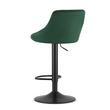 Scaun de bucatarie/bar, Artool, Kast, rotativ, catifea, verde si negru, 45.5x49x85-105 cm