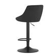Scaun de bucatarie/bar, Artool, rotativ, catifea, negru, 45.5x49x105 cm