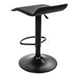 Scaun de bucatarie/bar, Artool, Fort, rotativ, piele ecologica, negru, 38x39x84 cm
