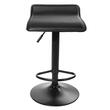 Scaun de bucatarie/bar, Artool, Fort, rotativ, piele ecologica, negru, 38x39x84 cm