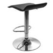 Scaun de bucatarie/bar, Artool, Fort, rotativ, piele ecologica, negru si argintiu, 38x39x84 cm