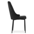 Scaun stil scandinav, Artool, Amore, catifea, metal, negru, 48x56x93 cm