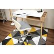 Scaun de birou, Artool, Avola, rotativ, piele ecologica, gri, 47.5x55.5x84.5 cm