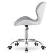 Scaun de birou, Artool, Avola, rotativ, piele ecologica, gri, 47.5x55.5x84.5 cm