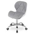 Scaun de birou, Artool, Avola, rotativ, piele ecologica, gri, 47.5x55.5x84.5 cm