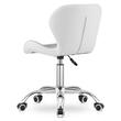 Scaun de birou, Artool, Avola, rotativ, piele ecologica, gri, 47.5x55.5x84.5 cm