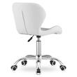 Scaun de birou, Artool, Avola, rotativ, piele ecologica, gri, 47.5x55.5x84.5 cm