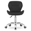 Scaun de birou, Artool, Avola, rotativ, piele ecologica, negru, 47.5x55.5x84.5 cm