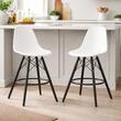 Scaun de bucatarie/bar, Artool, Lamal, PP, lemn, alb si negru, 54x55x107.5 cm