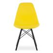 Set 4 scaune stil scandinav, Artool, Osaka, PP, lemn, galben si negru, 46x54x81 cm