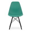 Set 4 scaune stil scandinav, Artool, Osaka, PP, lemn, verde si negru, 46x54x81 cm