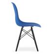 Scaun stil scandinav, Artool, Osaka, PP, lemn, albastru si negru, 46x54x81 cm