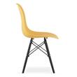 Scaun stil scandinav, Artool, Osaka, PP, lemn, mustar si negru, 46x54x81 cm