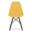 Set 4 scaune stil scandinav, Artool, Osaka, PP, lemn, mustar si negru, 46x54x81 cm