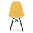 Scaun stil scandinav, Artool, Osaka, PP, lemn, mustar si negru, 46x54x81 cm
