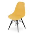 Scaun stil scandinav, Artool, Osaka, PP, lemn, mustar si negru, 46x54x81 cm