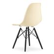 Scaun stil scandinav, Artool, Osaka, PP, lemn, crem si negru, 46x54x81 cm