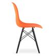 Scaun stil scandinav, Artool, Osaka, PP, lemn, portocaliu si negru, 46x54x81 cm