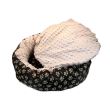 Culcus moale cu perna, pentru caine/pisica, crem, 50 cm, Minky 