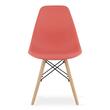 Set 4 scaune stil scandinav, Artool, Osaka, PP, lemn, vermilion, 46x54x81 cm