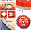 Disc diamantat continuu  200x25,4 mm