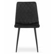 Scaun stil scandinav, Artool, Turin, catifea, metal, negru, 44.5x53x88.5 cm