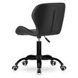 Scaun de birou, Artool, Noto, piele ecologica, negru, 53.5x57x87 cm