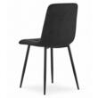 Scaun bucatarie/dining, Artool, Kara, catifea, metal, negru, 44.5x50.5x87 cm