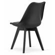 Set 4 scaune stil scandinav, Artool, Mark, PP, lemn, negru, 49x55.5x82.5 cm