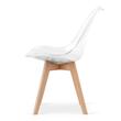 Set 4 scaune stil scandinav, Artool, Mark, PP, lemn, transparent, 49x42x82.5 cm