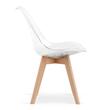 Set 4 scaune stil scandinav, Artool, Mark, PP, lemn, transparent, 49x42x82.5 cm