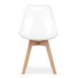 Set 4 scaune stil scandinav, Artool, Mark, PP, lemn, transparent, 49x42x82.5 cm