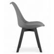 Scaun stil scandinav, Artool, Mark, PP, lemn, grafit si negru, 49x55.5x82.5 cm