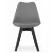 Scaun stil scandinav, Artool, Mark, PP, lemn, grafit si negru, 49x55.5x82.5 cm