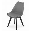 Scaun stil scandinav, Artool, Mark, PP, lemn, grafit si negru, 49x55.5x82.5 cm