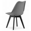 Scaun stil scandinav, Artool, Mark, PP, lemn, grafit si negru, 49x55.5x82.5 cm